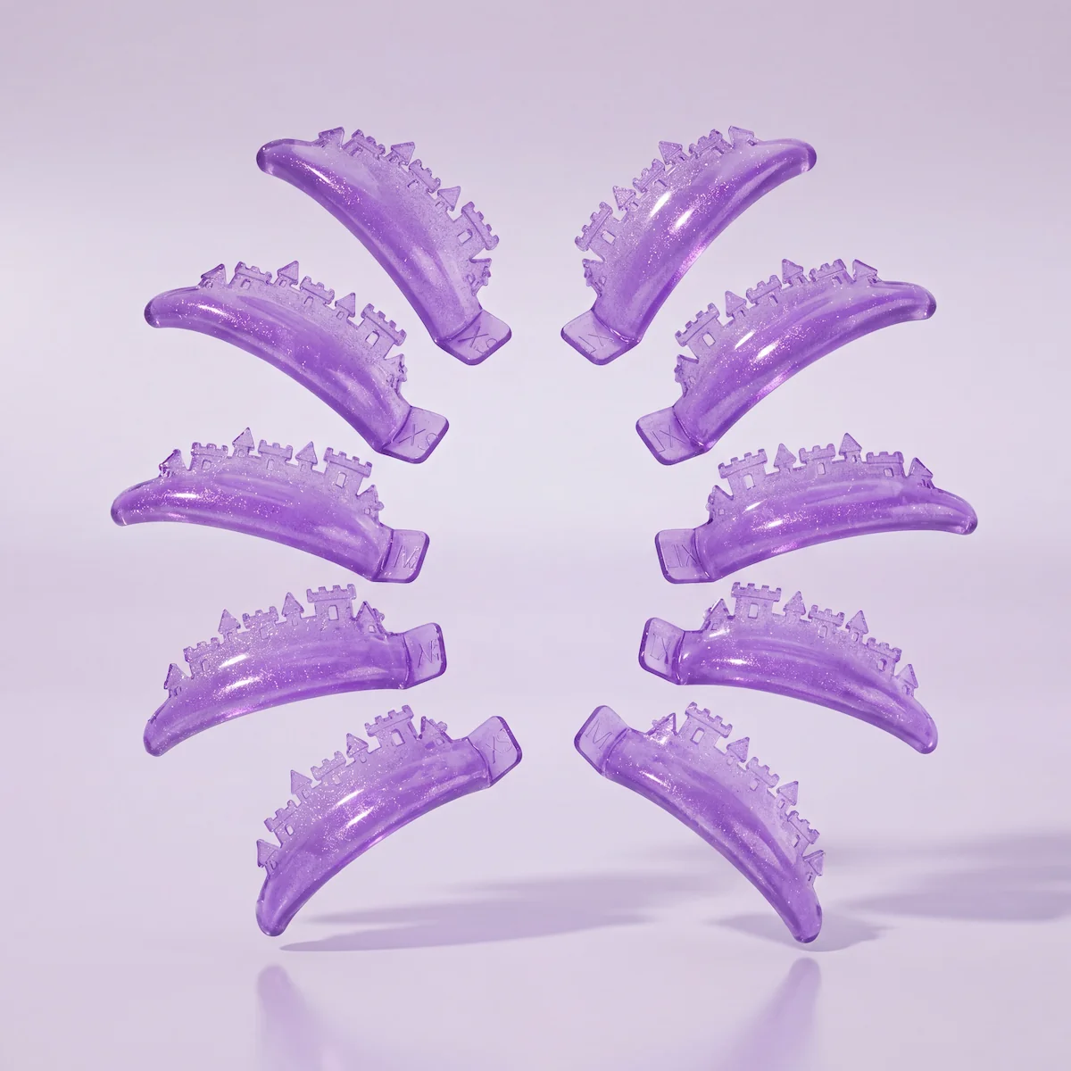 City of Love Pads | 6 Pairs | Curved Teardrop | L-Curl