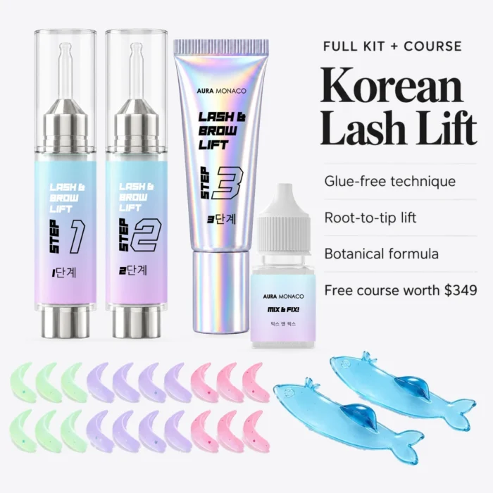 FULL Korean Lash Lift Kit + FREE Course