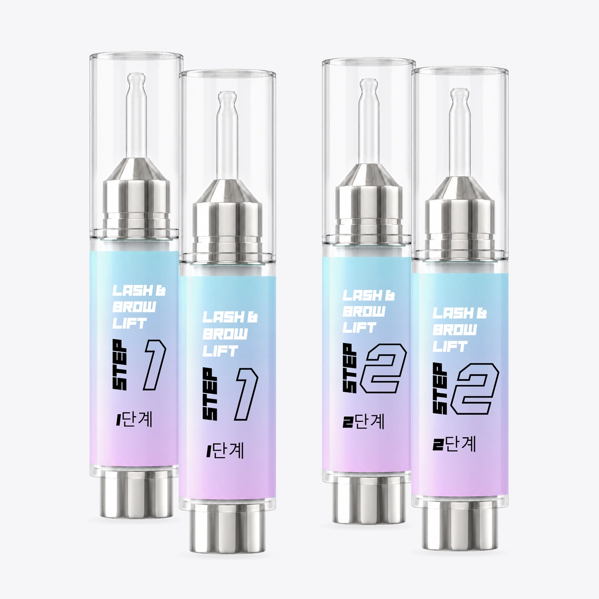 2x Step 1 & Step 2 Lash & Brow Lift Lotions | Duo Savings Bundle